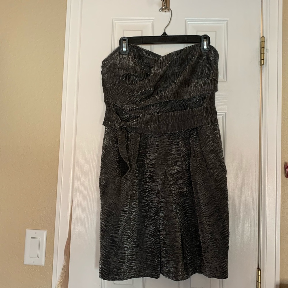 Gray Bcbg Generation Strapless Mini Dress - image 1
